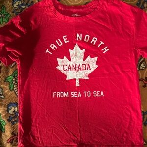 George Red Short-Sleeve 'True North Canada' Graphic Tee